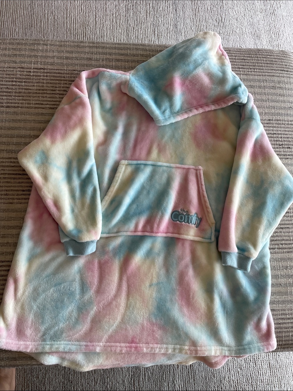 Pastel Tie-Dye Hooded Pullover for Kids - The Comfy